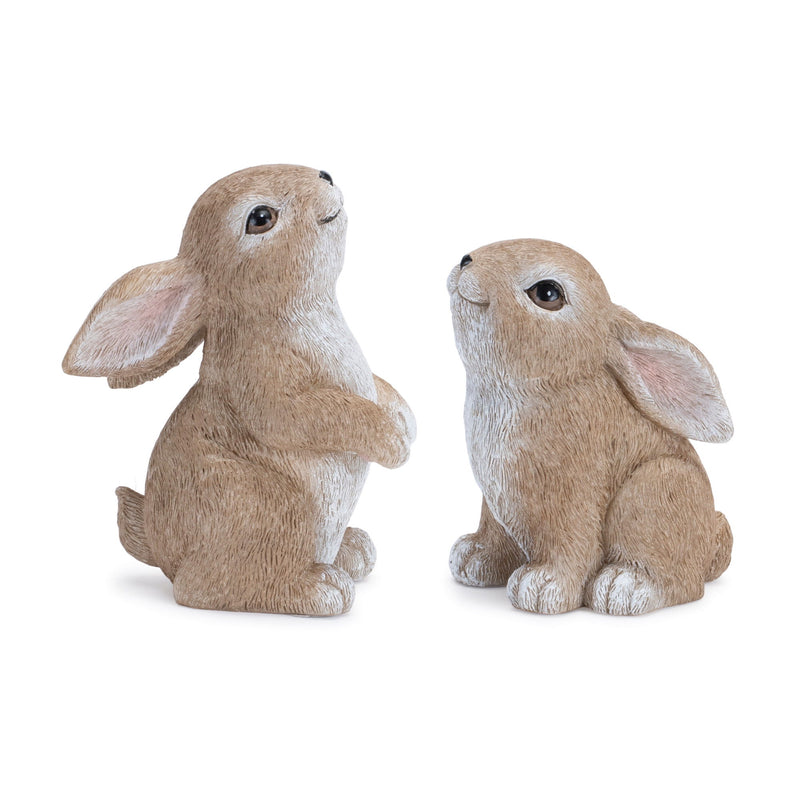 Poly Figurine Tabletop Sculpture (Set of 4) (592978) - Beige