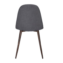 Load image into Gallery viewer, Fabric Steel Dining Side Chairs (Set of 4) - Gray / Brown
