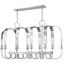 Load image into Gallery viewer, Multi Light Metal Dimmable Chandelier With Shades - Nickel
