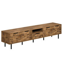 Load image into Gallery viewer, TV Stand, L Shaped Handle Entertainment Console With Storage - Natural
