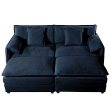 Load image into Gallery viewer, Modern Comfy Deep Seat Modular Sectional Sofa Cloud Couch With Ottoman
