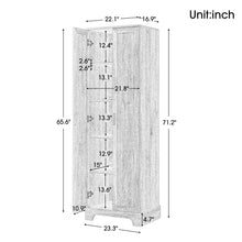 Load image into Gallery viewer, Storage Cabinet With Adjustable Shelves, 2 Doors, Rectangle Design For Bathroom
