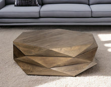 Load image into Gallery viewer, Solid And Manufactured Wood Hexagon Coffee Table - Brown
