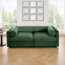 Load image into Gallery viewer, Stylish Sofa With Storage Seat And Cylindrical Backrest
