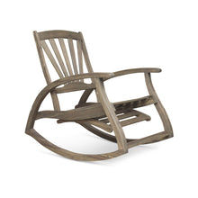 Load image into Gallery viewer, Outdoor Reclining Rocking Chair - Gray
