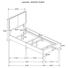 Load image into Gallery viewer, Ivory - Bed With Nailhead Trim
