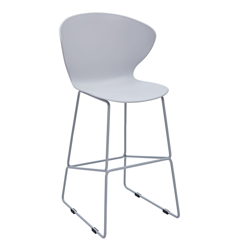 Low Back Counter Height Bar Chairs (Set of 2) - Gray