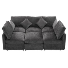 Load image into Gallery viewer, Sectional Sofa Modular U-Shaped With Ottoman &amp; USB Ports
