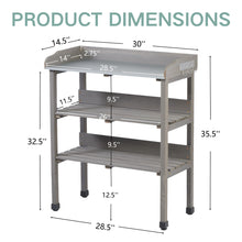 Load image into Gallery viewer, Outdoor Potting Table, 3 Tier Workbench
