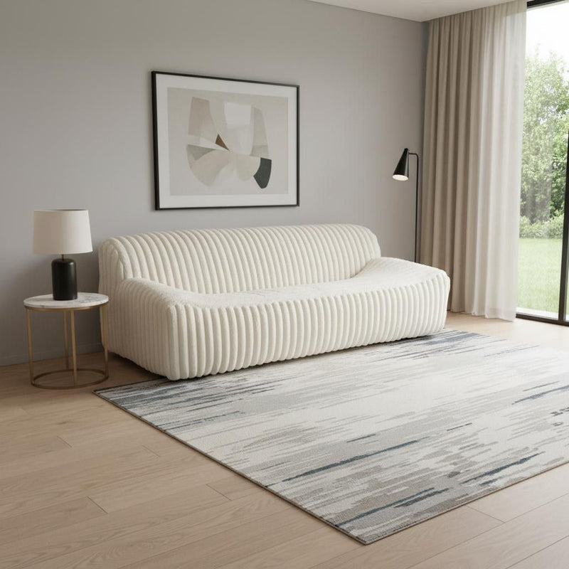 Manufactured Wood Sofa - Cream