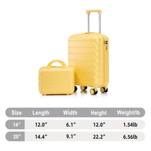 Load image into Gallery viewer, Spinner Luggage Set With Combination Lock

