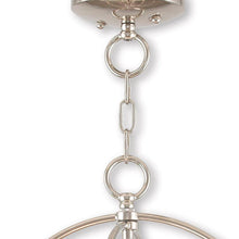 Load image into Gallery viewer, 17'' Three-Light Dimmable Chandelier With Shades - Nickel
