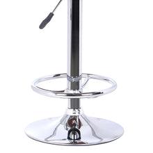 Load image into Gallery viewer, Iron Backless Adjustable Height Bar Chair - Black And Silver
