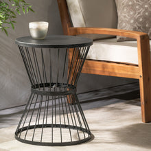 Load image into Gallery viewer, Lassen - Modern Outdoor Side Table With Hourglass Design
