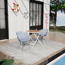 Load image into Gallery viewer, 2 Pack Lounge Chair Set &amp; Folding Square Table
