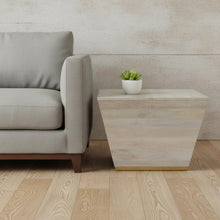 Load image into Gallery viewer, Solid Wood Square End Table - White
