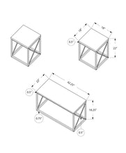 Load image into Gallery viewer, Table Set, Coffee, End, Side, Accent, Living Room, Contemporary, Modern (Set of 3) - White
