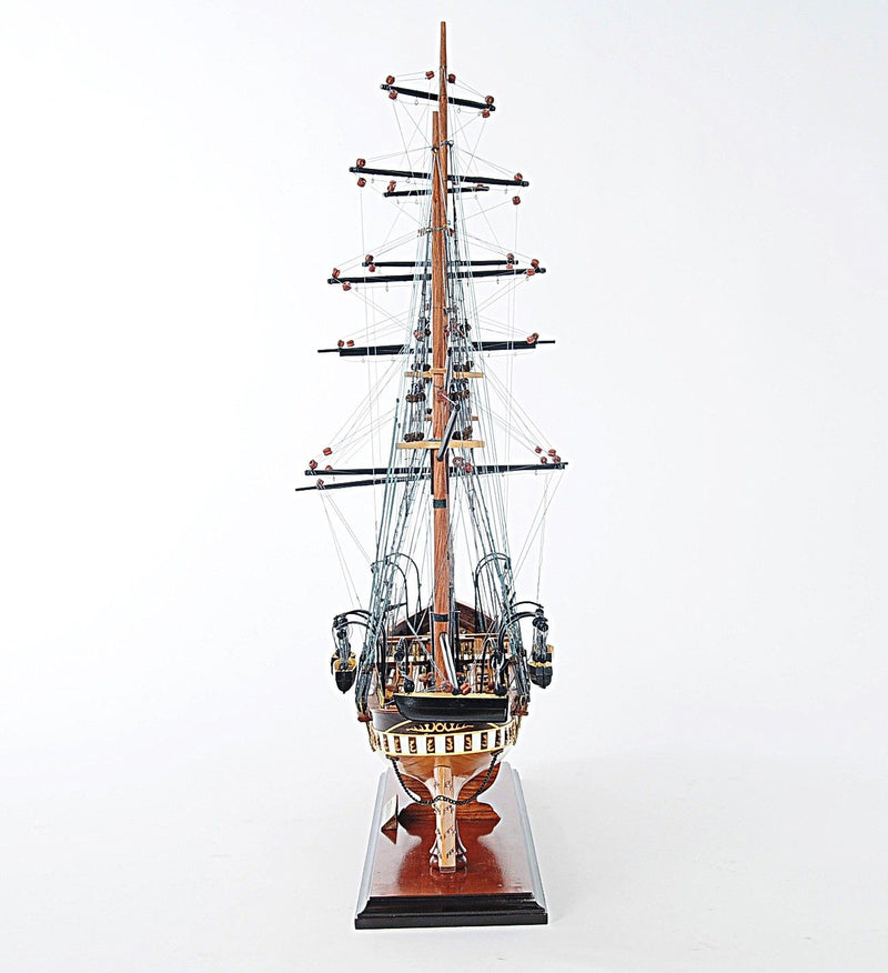Hand Painted 1862 CSS Alabama Model Boat - Brown