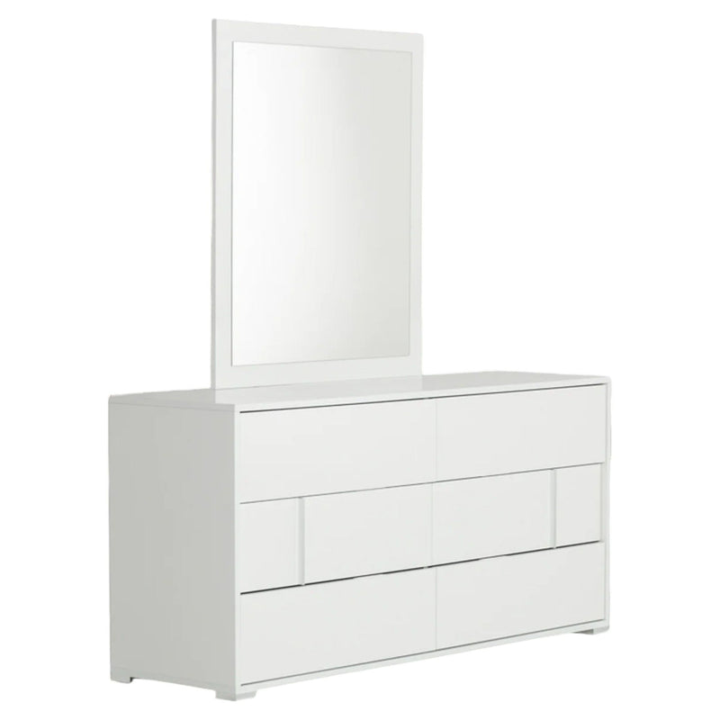 41" Mounted Dresser Mirror - White