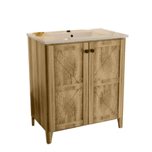 Load image into Gallery viewer, Folding Floor Cabinet With Ceramic Sink, Space Saving
