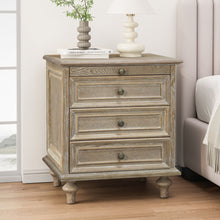 Load image into Gallery viewer, Farmhouse Nightstand With 4 Drawers
