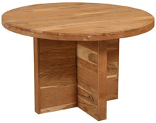 Load image into Gallery viewer, 48" Rounded Solid Wood Dining Table - Natural
