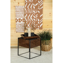 Load image into Gallery viewer, Ondrej - Square Accent Side Table With Removable Tray - Dark Brown
