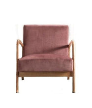 Load image into Gallery viewer, Classic Mid-Century Modern Accent Chairs, Open Framed Armchair With Cushioning
