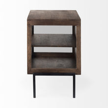 Load image into Gallery viewer, Solid Wood Square End Table - Brown
