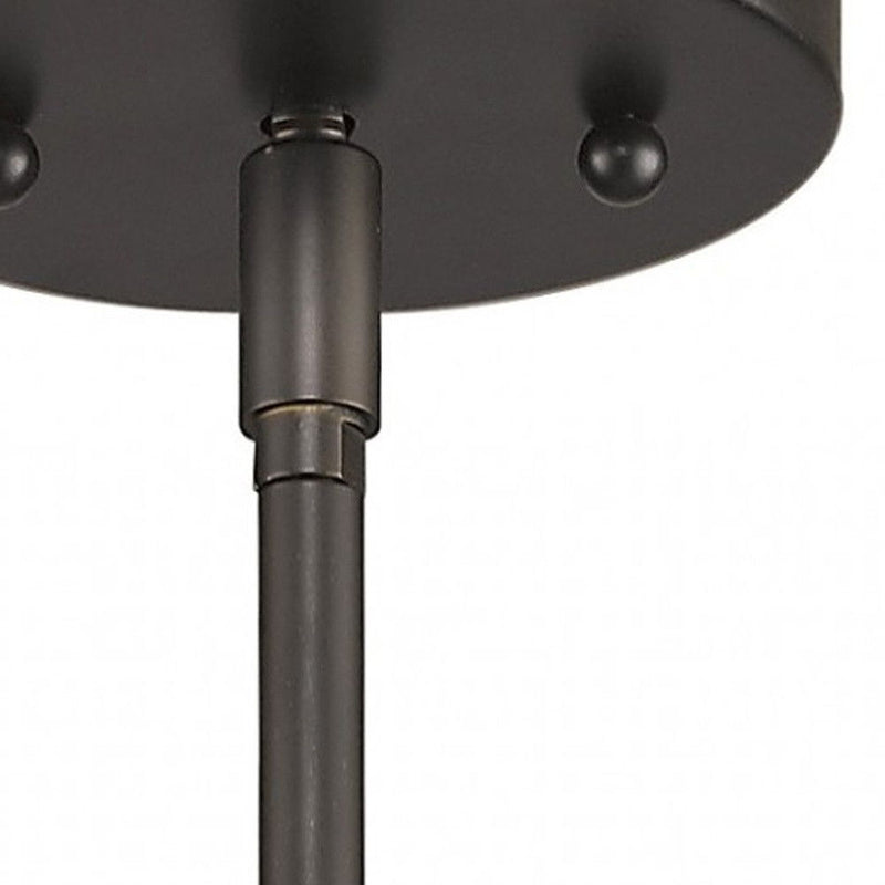 Minimalist Cylindrical Hanging Light - Brushed Bronze
