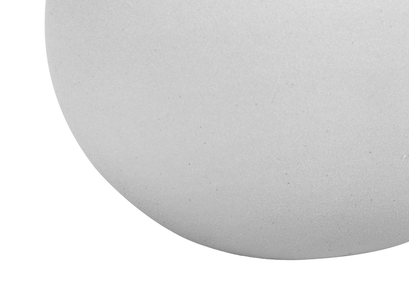 16" Ceramic Round Table Lamp With Drum Shade - Cream