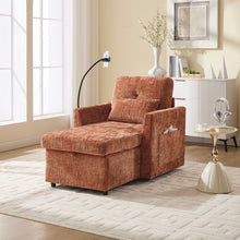 Load image into Gallery viewer, Multifunctional Chenille Recliner Sofa With Storage And Phone Bracket

