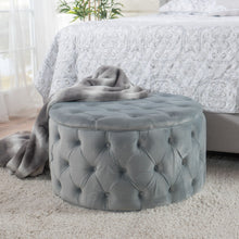 Load image into Gallery viewer, Modern Glam Ottoman Velvet
