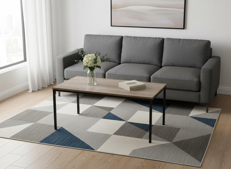 Metal Coffee Table (489939) - Taupe And Black