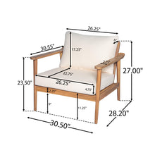 Load image into Gallery viewer, Modern Outdoor Lounge Chair With Cushions
