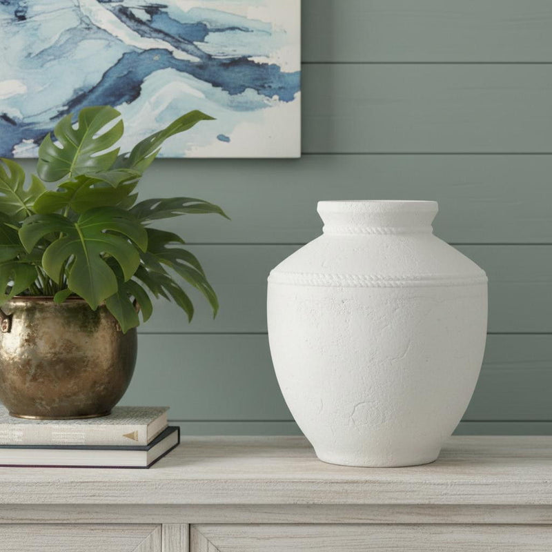 Round Jug Vase (568849) - White