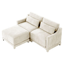 Load image into Gallery viewer, Stylish Sofa With Ottoman And Lumbar Pillows, Ergonomic Design
