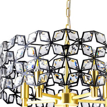 Load image into Gallery viewer, Five Light Crystal Chandelier With Shades - Clear

