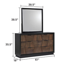 Load image into Gallery viewer, Houston - 6 Drawer Dresser - Walnut

