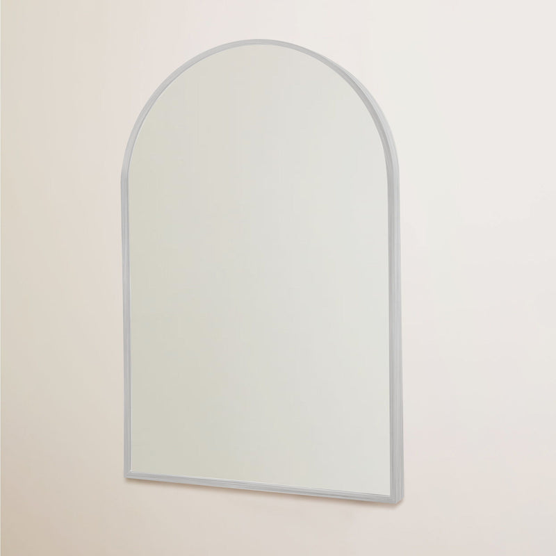 36" Arch Framed Accent Mirror - Silver
