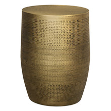 Load image into Gallery viewer, Johnsen - Morse Pattern Accent Table - Antique Brass
