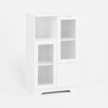 Load image into Gallery viewer, Modern Cabinet With Glass Doors And Drawer
