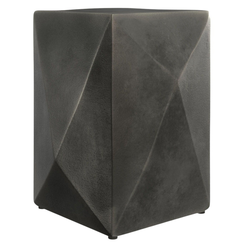 Aluminum Square End Table - Graphite