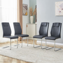 Load image into Gallery viewer, Modern Dining Chairs With Padded Seat, Metal Legs
