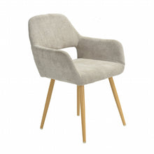 Load image into Gallery viewer, 22" Upholstered Arm Chair - Beige And Brown

