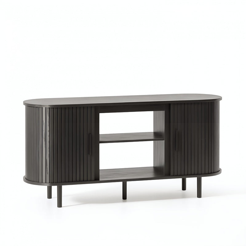 Fireplace TV Stand With Fireplace (734217) - Black