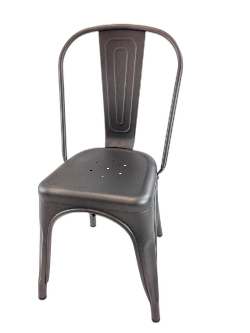 Metal Dining Side Chairs (Set of 4) - Gray