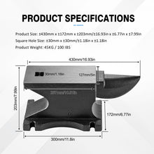 Load image into Gallery viewer, 100 Lbs Single Horn Anvil - Black
