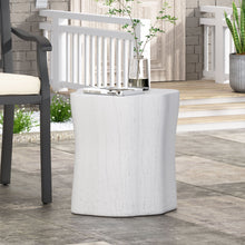 Load image into Gallery viewer, Outdoor, Lightweight Concrete Side Table - Antique White
