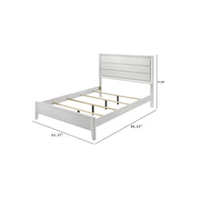Load image into Gallery viewer, Modern Bed Frame With Wave Texture Headboard And Angled Legs
